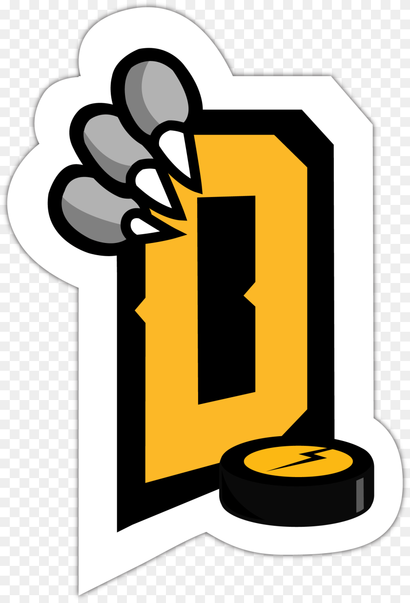 Dragons De Rouen Puck D Logo, Electronics, Hardware, Text, Ammunition Sticker PNG