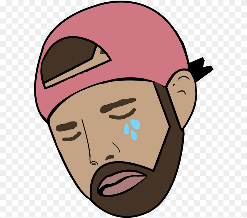 613x742 Drake Crying Meme, Bathing Cap, Cap, Clothing, Hat PNG