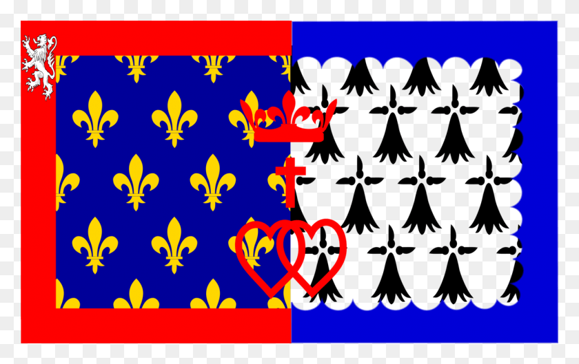 1247x750 Drapeau Des Pays De La Loire Флаг Франции Регионы Drapeau Pays De La Loire, Графика, Цветочный Дизайн Png Скачать