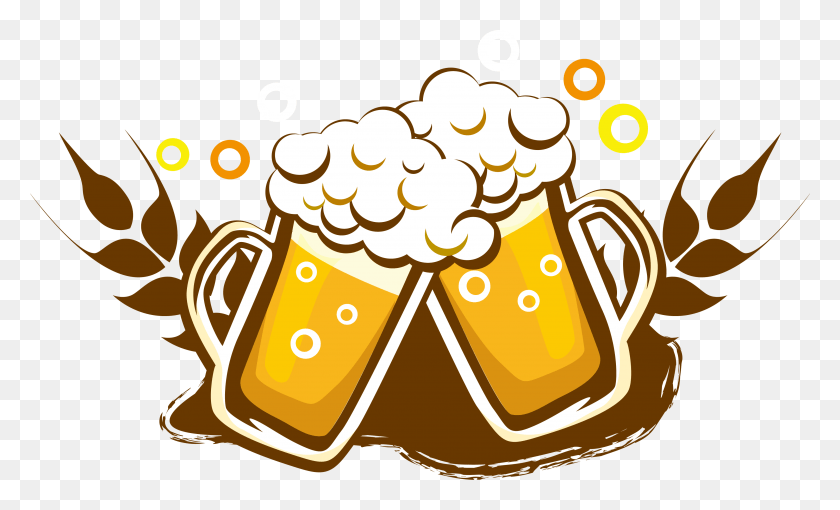 3775x2182 Draught Beer Wine Drink Bottle Copo De Cerveja Logo, Beer Glass, Glass, Alcohol HD PNG Download