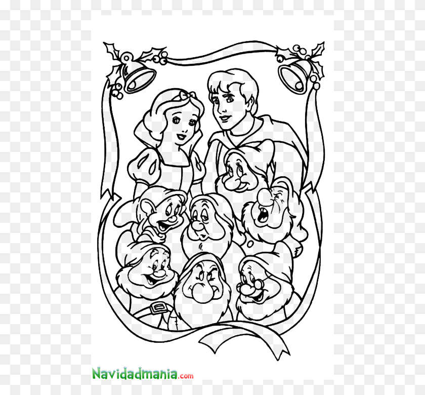 480x720 Draw Snow White And The Seven Dwarfs Easy, Stencil, Person HD PNG Download