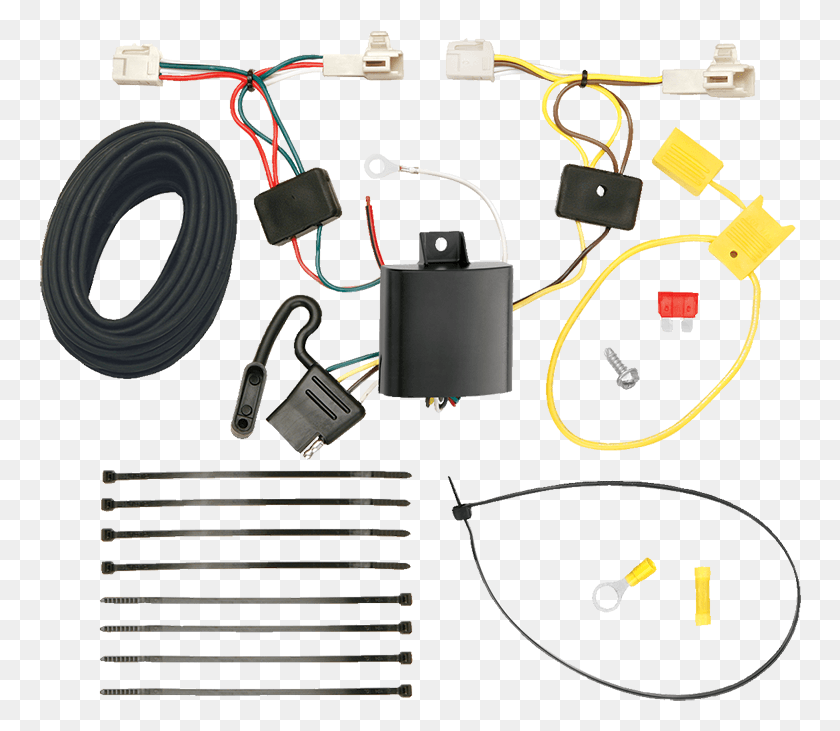 762x671 Draw Tite T Connector Hitch Wiring Kit Mitsubishi Outlander Cable Harness, Adapter, Plug, Electrical Device HD PNG Download