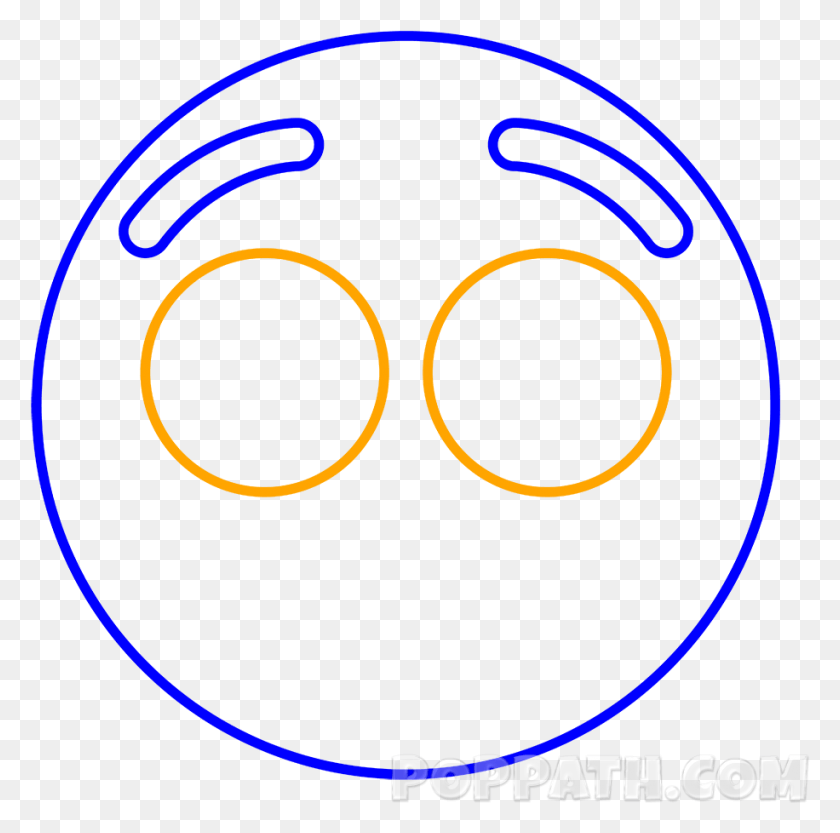 916x908 Draw Two Circles Underneath Each Eyebrow Horizon Observatory, Symbol, Text, Logo HD PNG Download