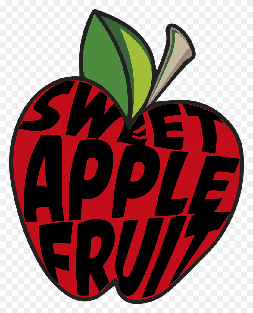 1021x1280 Drawing Apple Fruit Apple, Plant, Word, Text HD PNG Download