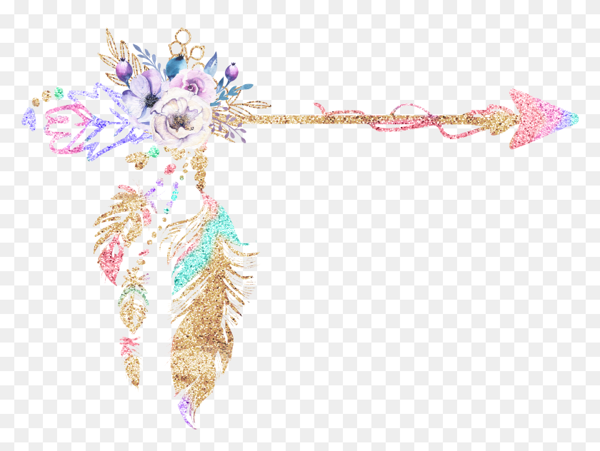 3091x2270 Drawing Arrows Bohemian, Floral Design, Pattern, Graphics HD PNG Download