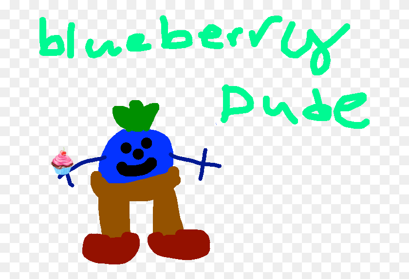 679x514 Descargar Blueberry Dude De Dibujos Animados, Texto, Pac Man, Cartel Hd Png