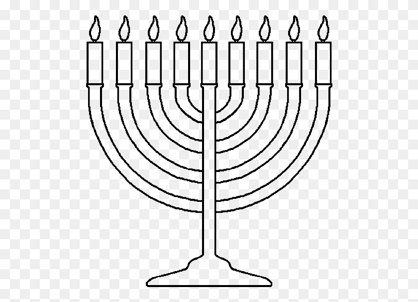 496x546 Drawing Candles Menorah Clipart Black And White Hanukkah, Text, Spider Web HD PNG Download