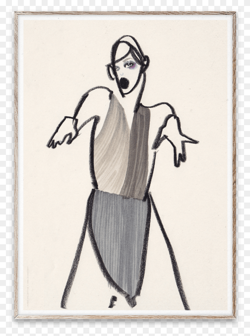 782x1071 Рисунок Накидки Движение Бумажный Коллективный Танцор, Человек Hd Png Скачать