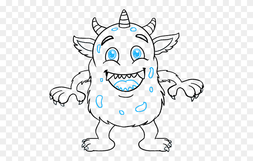 514x475 Drawing Cartoon Monster Drawing Monsters, Bubble HD PNG Download