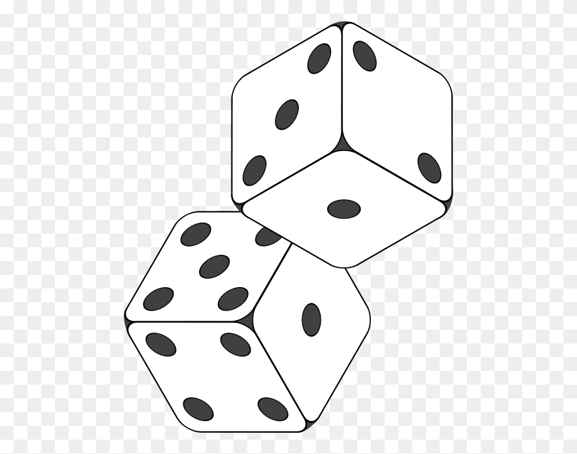 481x601 Drawing Dice Dice Black And White Drawing, Game HD PNG Download