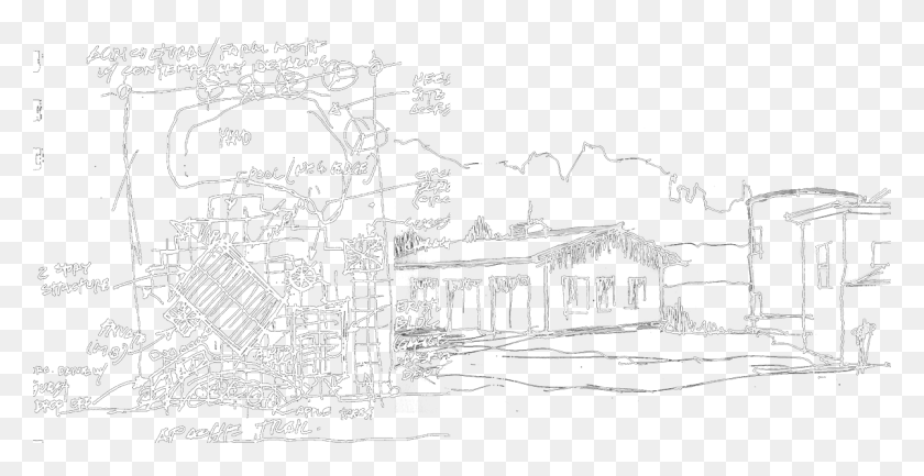 1200x575 Drawing Farmhouse Poor House Sketch, Neighborhood, Urban, Building HD PNG Download