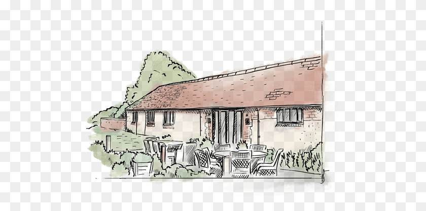 503x357 Drawing Farmhouse Vintage House House, Nature, Outdoors, Building Descargar Hd Png