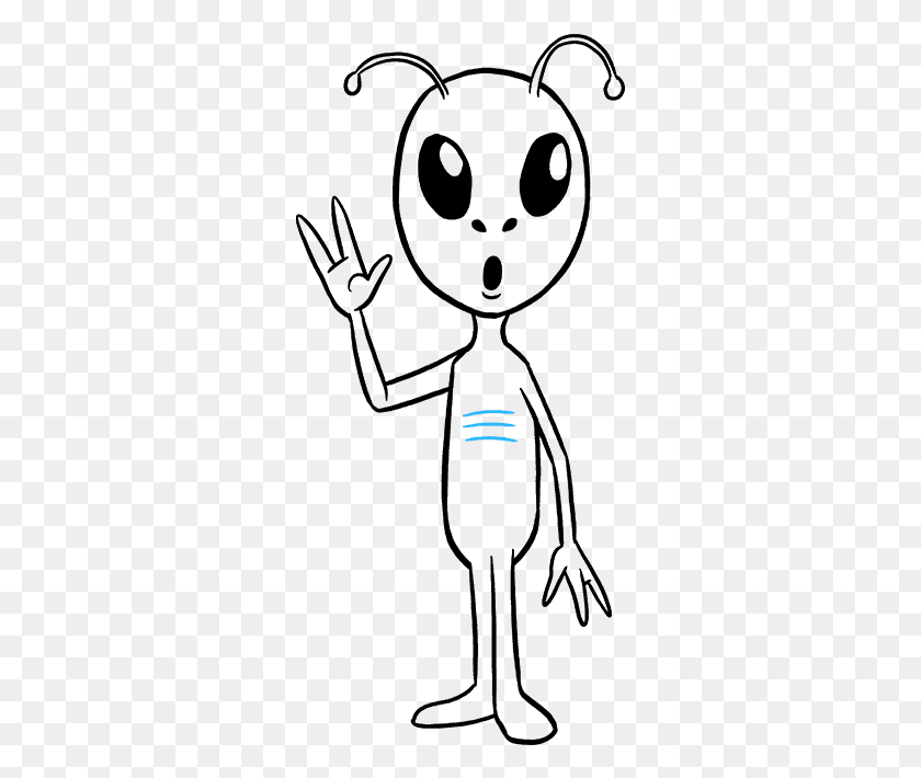 301x650 Drawing Insect Body Alien Drawing, Clothing, Apparel, Light HD PNG Download