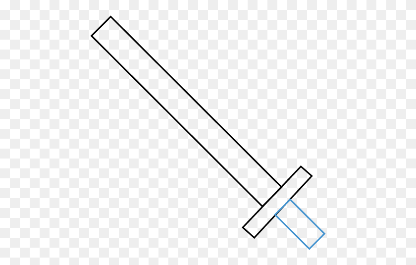 477x475 Drawing Knives Cross Draw Line Art, Outdoors, Nature, Gray HD PNG Download