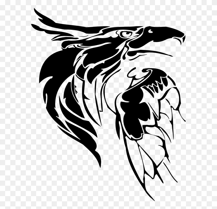 599x750 Drawing Line Art Bald Eagle Eagle Feather Law Cabeza De Aguila Dibujo, Gray, World Of Warcraft HD PNG Download