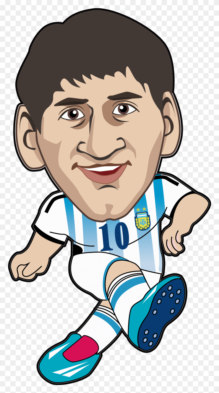 799x1481 Drawing Messi Animation Messi Clipart, Person, Human, Face HD PNG Download