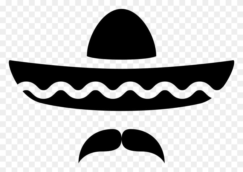 1577x1085 Drawing Mustaches Svg Sombrero Icon, Gray, World Of Warcraft HD PNG Download