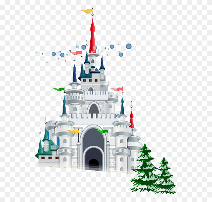 565x738 Рисунок Замка Рождественский Замок, Купол, Архитектура, Здание Hd Png Скачать