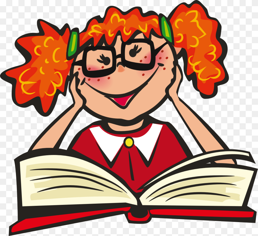 1920x1751 Drawing Of Happy Girl Reading Book Reading, Person, Publication, Baby, Face Clipart PNG