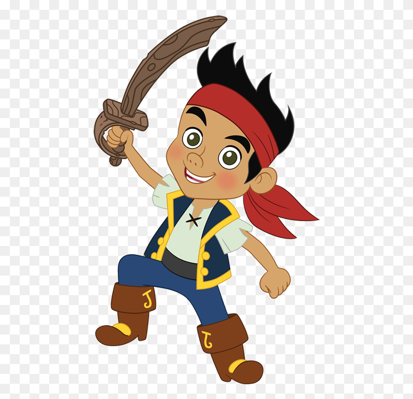 462x751 Drawing Pirates Jake And The Neverland Jack Y Los Piratas De Nunca Jamas, Elf, Toy HD PNG Download