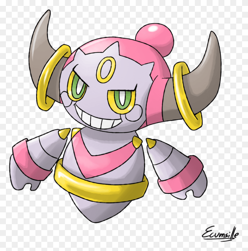 817x829 Drawing Pokemon Hoopa, Toy, Sweets, Food HD PNG Download