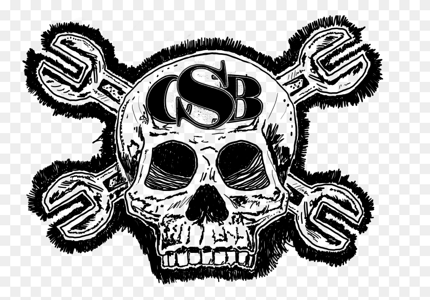 4824x3258 Drawing Robots Skull Skull, Logo, Symbol, Trademark HD PNG Download