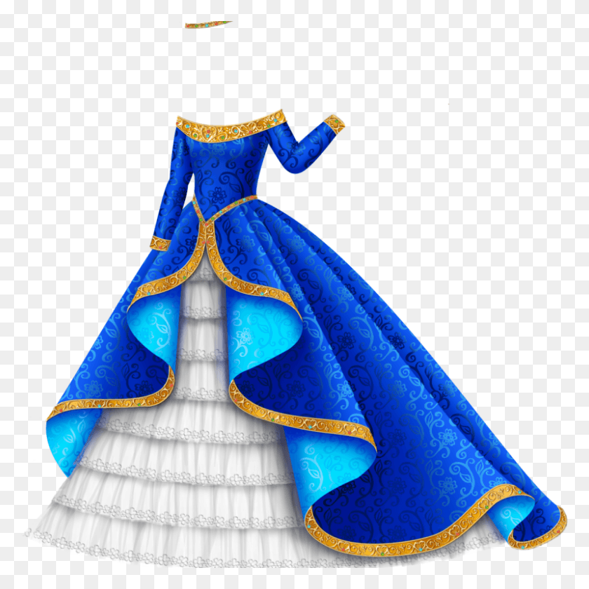 800x800 Drawing Scrolls Royal Drawing Of Princess Dresses, Clothing, Apparel, Cape HD PNG Download
