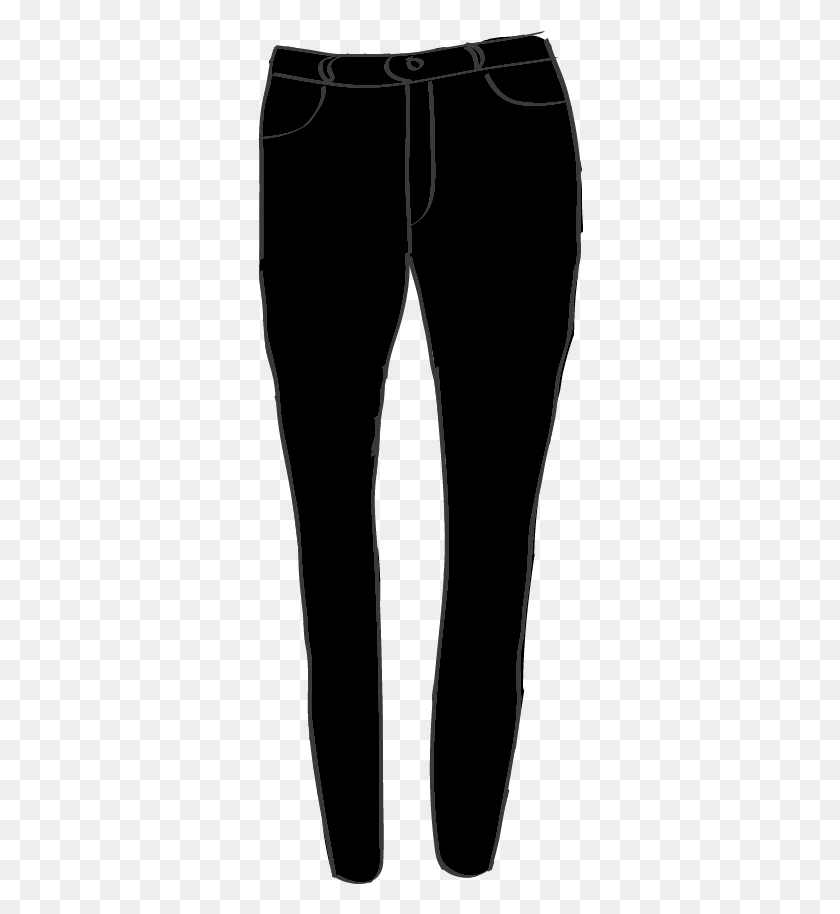 326x854 Dibujo De Pantalones Cortos Pantalones Vaqueros Ajustados Pantalones Vaqueros Negros Niñas, Arco, Edificio, Tenedor Hd Png