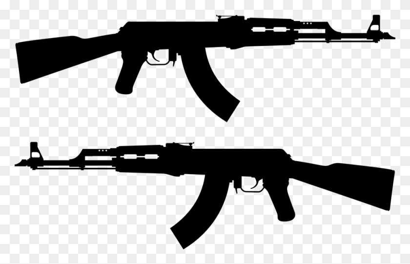 960x593 Drawing Tattoo Ak 47 Silhouette, Gray, World Of Warcraft HD PNG Download