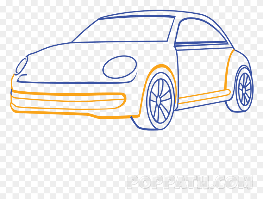 948x703 Drawing Wheels Toy Car Simple Drawings Of A Car, Sports Car, Vehicle, Transportation HD PNG Download
