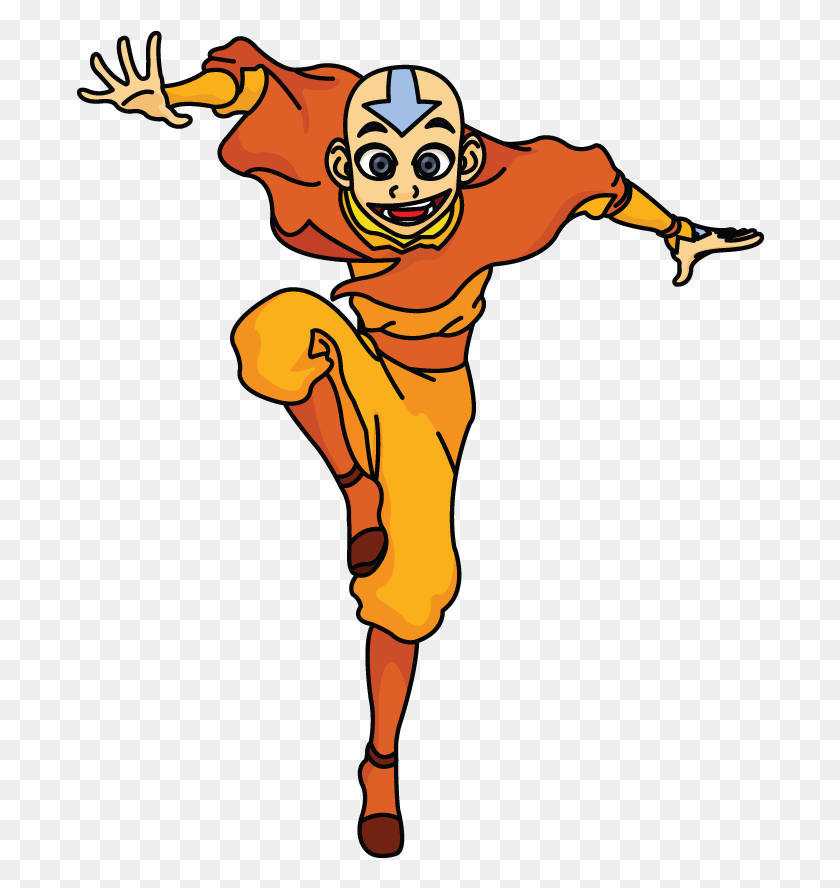 688x828 Drawings Of Aang Avatar, Person, Human, Hand HD PNG Download