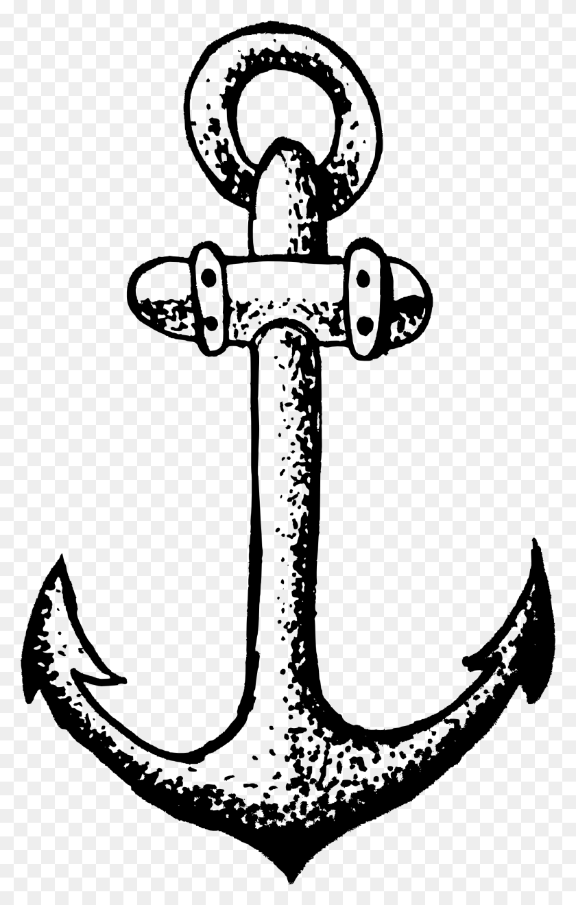 1856x3000 Drawn Anchor Transparent Anchor Drawing, Hook, Cross, Symbol HD PNG Download