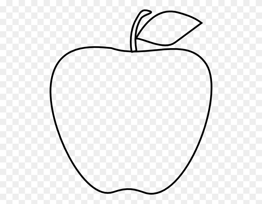 522x593 Drawn Apple Mango Shape Apple Outline, Plant, Fruit, Food HD PNG Download