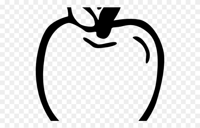 541x481 Drawn Apple Outline, Gray, World Of Warcraft HD PNG Download