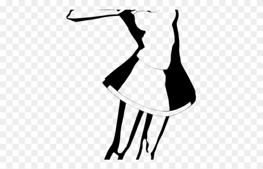 417x481 Drawn Ballet Ballerina Silhouette Dance Drawing, Gray, World Of Warcraft HD PNG Download