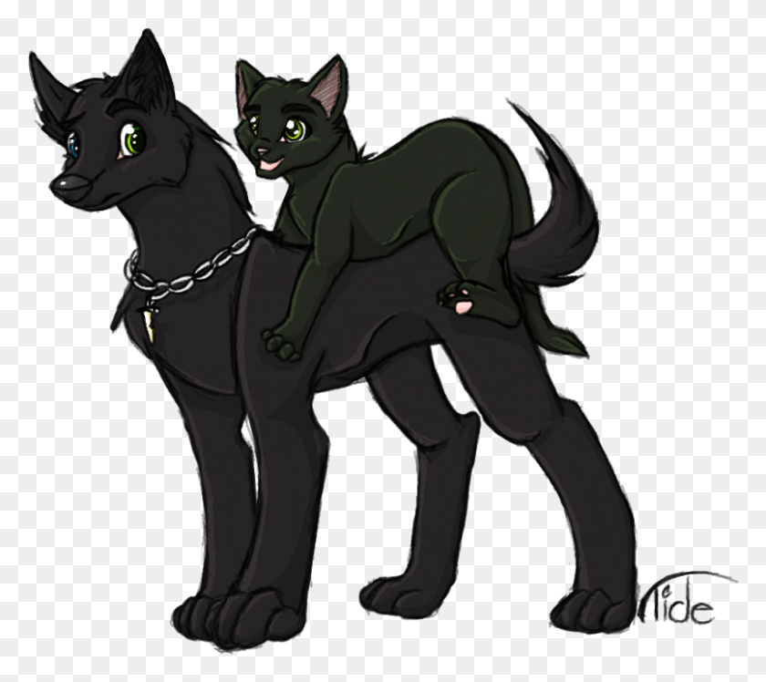 805x711 Нарисованный Черный Кот Черный Волк Черная Кошка, Животное, Млекопитающее, Кошка Hd Png Скачать