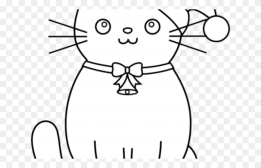 640x480 Descargar Png Gato Negro Dibujado Contorno De Dibujos Animados Lindo Fácil Dibujar Gatos, Secador De Pelo, Secadora, Electrodoméstico Hd Png