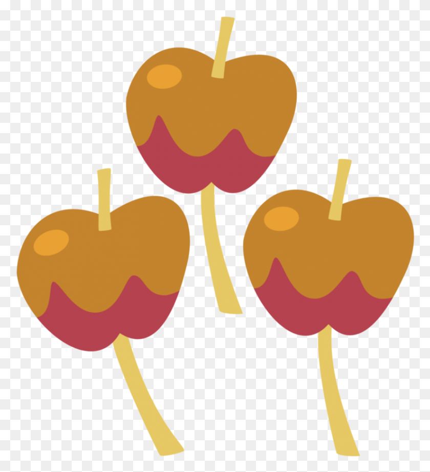 824x911 Drawn Candy Caramel Apple Caramel Apple Cutie Mark, Plant, Food, Fruit HD PNG Download
