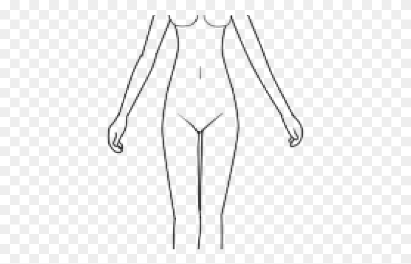 407x481 Drawn Chain Anime Girl Base Figure Drawing, Gray, World Of Warcraft HD PNG Download