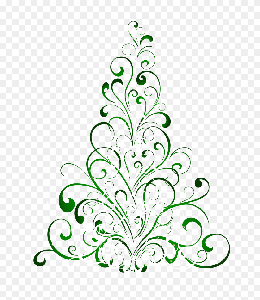 1754x2047 Drawn Christmas Tree Greenery Tree Christmas Clip Art, Graphics, Floral Design HD PNG Download