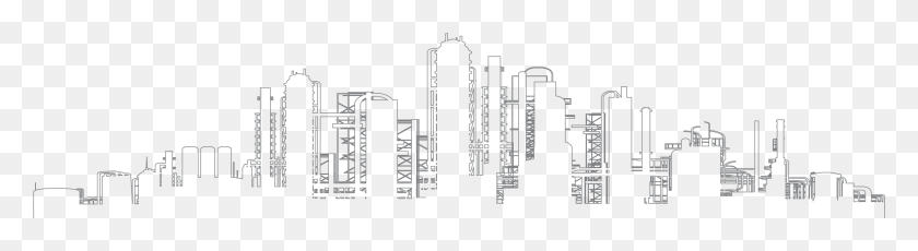 2631x575 Нарисованный Городской Контур Контур Горизонт, Сюжет, Текст, Диаграмма Hd Png Скачать