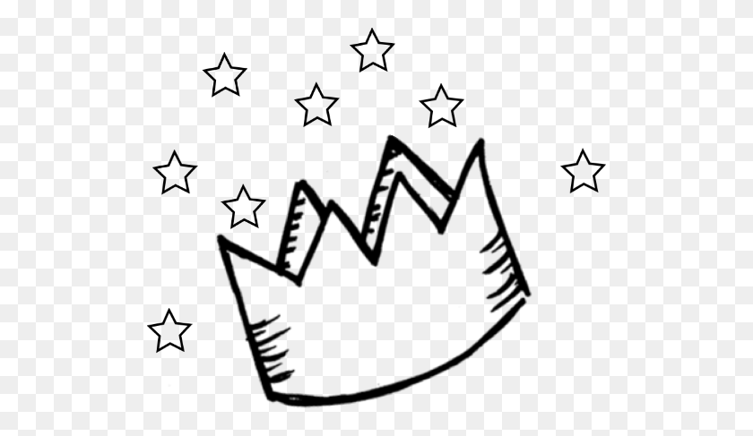 513x427 Drawn Crown Picsart Crown Doodle, Outdoors, Nature, Astronomy HD PNG Download