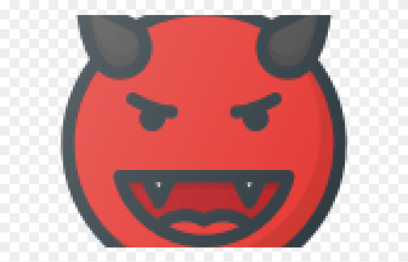 591x481 Нарисованный Дьявол Emoji Pascucci, Pac Man, Млекопитающее, Животное Hd Png Скачать