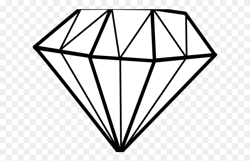 621x481 Drawn Diamond Outline Diamond Line Drawing, Gemstone, Jewelry, Accessories HD PNG Download