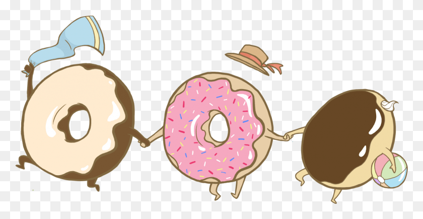 1176x566 Drawn Doughnut Tumblr Transparent Pencil And In Donut Drawings, Pastry, Dessert, Food HD PNG Download