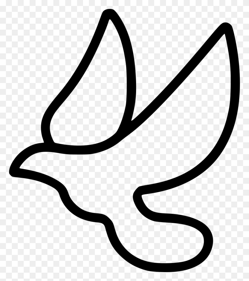 860x980 Drawn Dove Svg, Clothing, Apparel, Label HD PNG Download