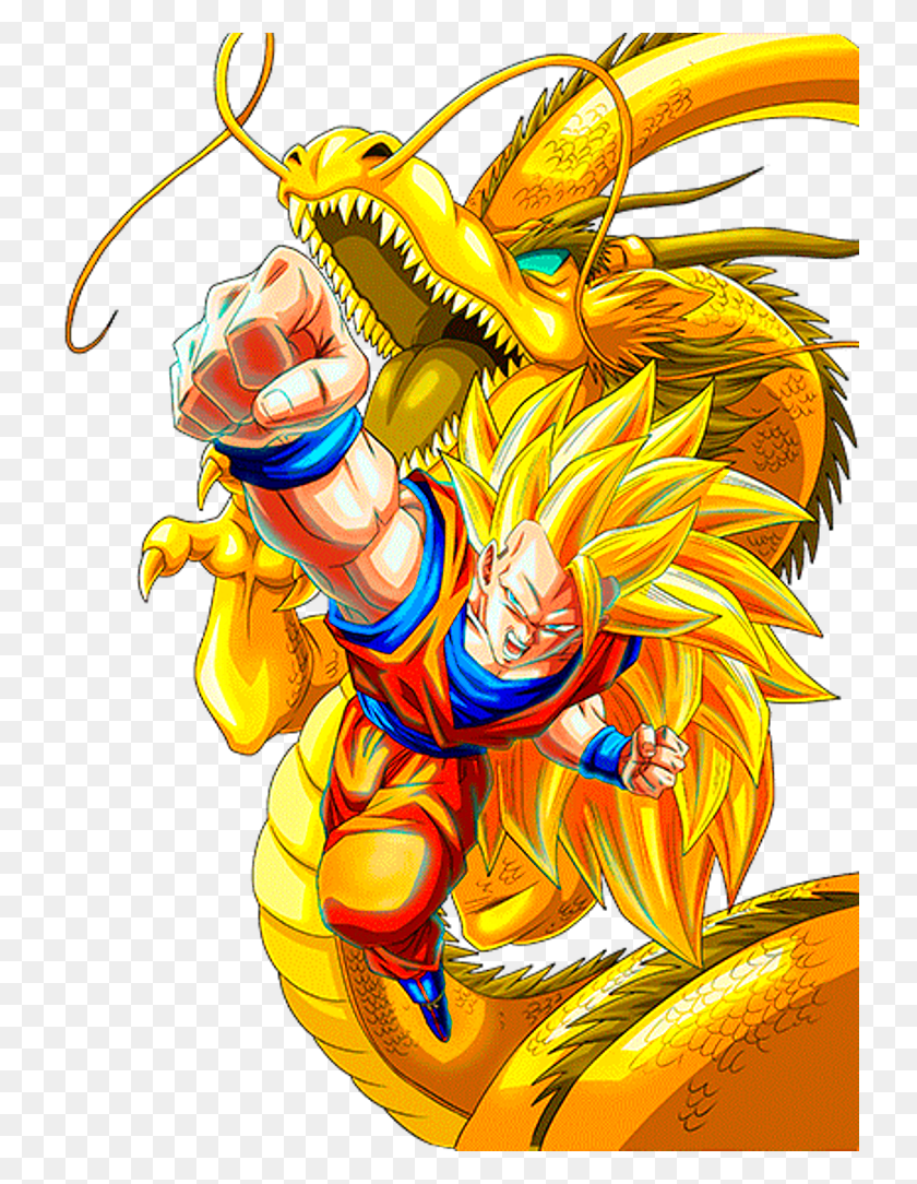 734x1024 Drawn Fist Dbz Goku Dragon Fist, Graphics, Person HD PNG Download