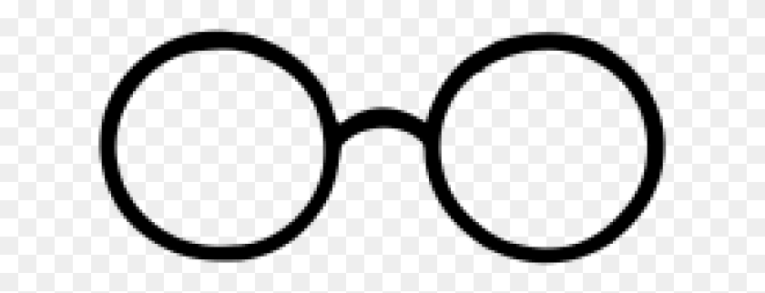 625x262 Drawn Glasses Harry Potter Line Art, Gray, World Of Warcraft HD PNG Download