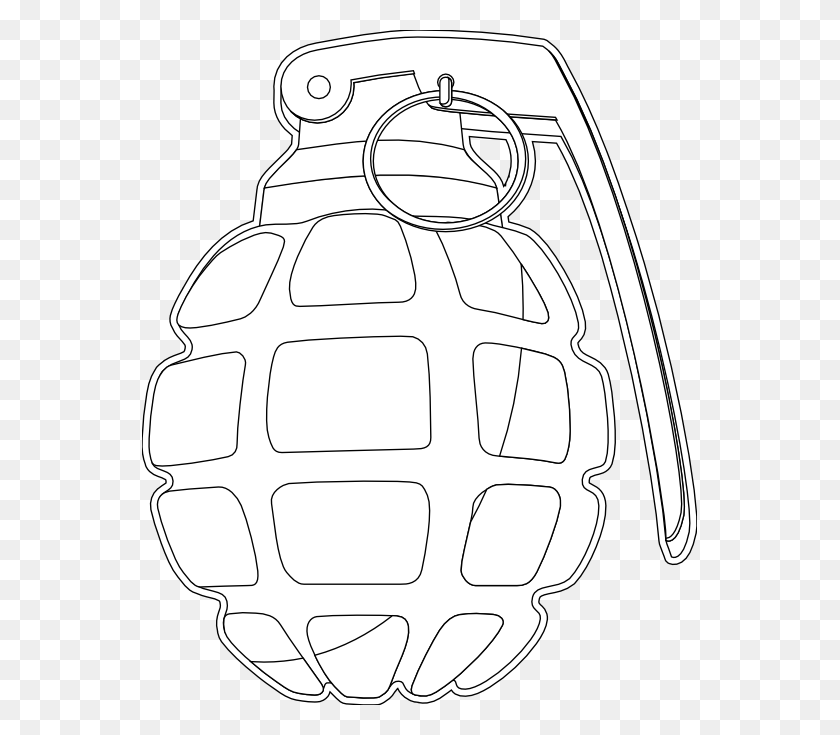 555x675 Drawn Grenade Hand Grenade Clipart Black And White Grenade, Bomb, Weapon, Weaponry HD PNG Download