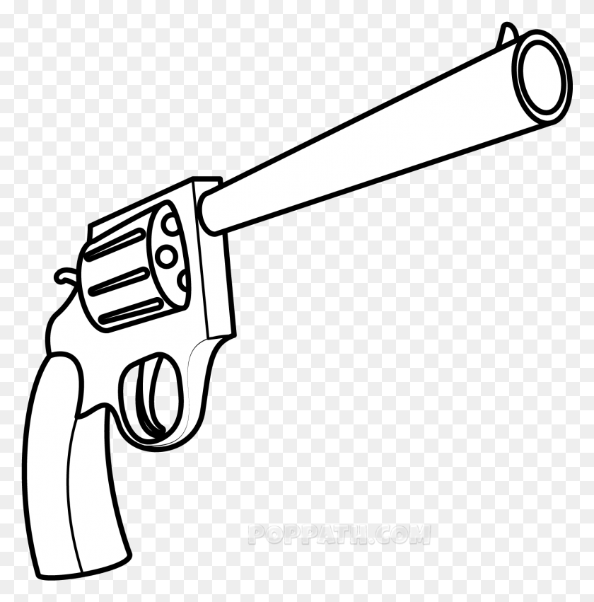1478x1499 Нарисованный Пистолет Прозрачные Пистолеты Легко Рисовать, Топор, Инструмент, Пистолет Hd Png Скачать
